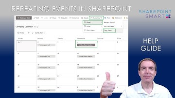 Manage Repeating Calendar Events in SharePoint Calendars