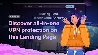 VPN Service Provider - ZyrraVPN Landing Page Animation screenshot 5