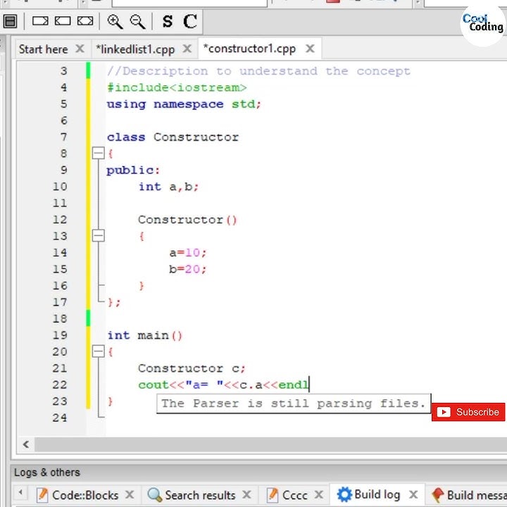 Use of Constructor | C++ Program | Cool Coding | - YouTube
