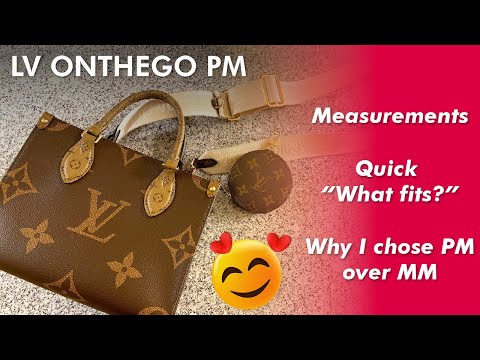 LOUIS VUITTON ONTHEGO PM REVEAL, COMPARISON, & WHAT FITS INSIDE