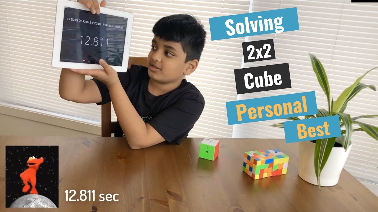 Vihaan's 2x2 Cube Solving - Speed Test - YouTube