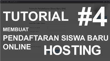 Tutorial Membuat Pendaftaran Siswa Baru Menggunakan PHP dan MySQL (4) | Hosting Gratis