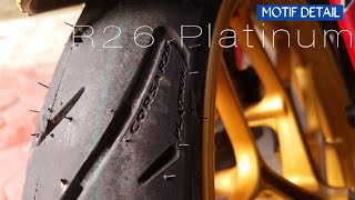 Detail motif ban CORSA R26 Platinum | Cinematic vidio