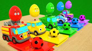 Songs for kids - Find the right wheel for the fire truck - Nursery Rhymes &amp; Kids Songs