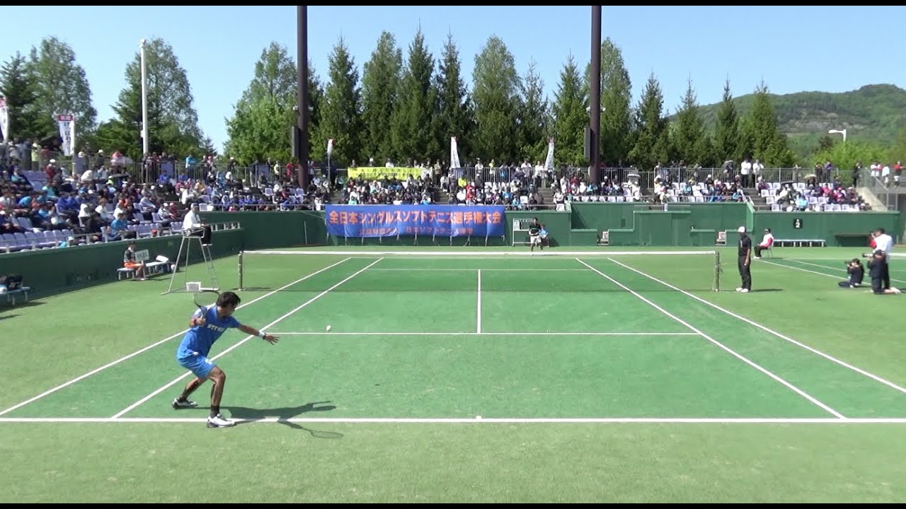 船水 雄太（NTT西日本） vs 船水 颯人（早稲田大学）｜全日本シングルス2018準決勝【ソフトテニス】