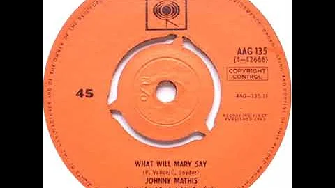 UK New Entry 1963 (76) Johnny Mathis - What Will Mary Say