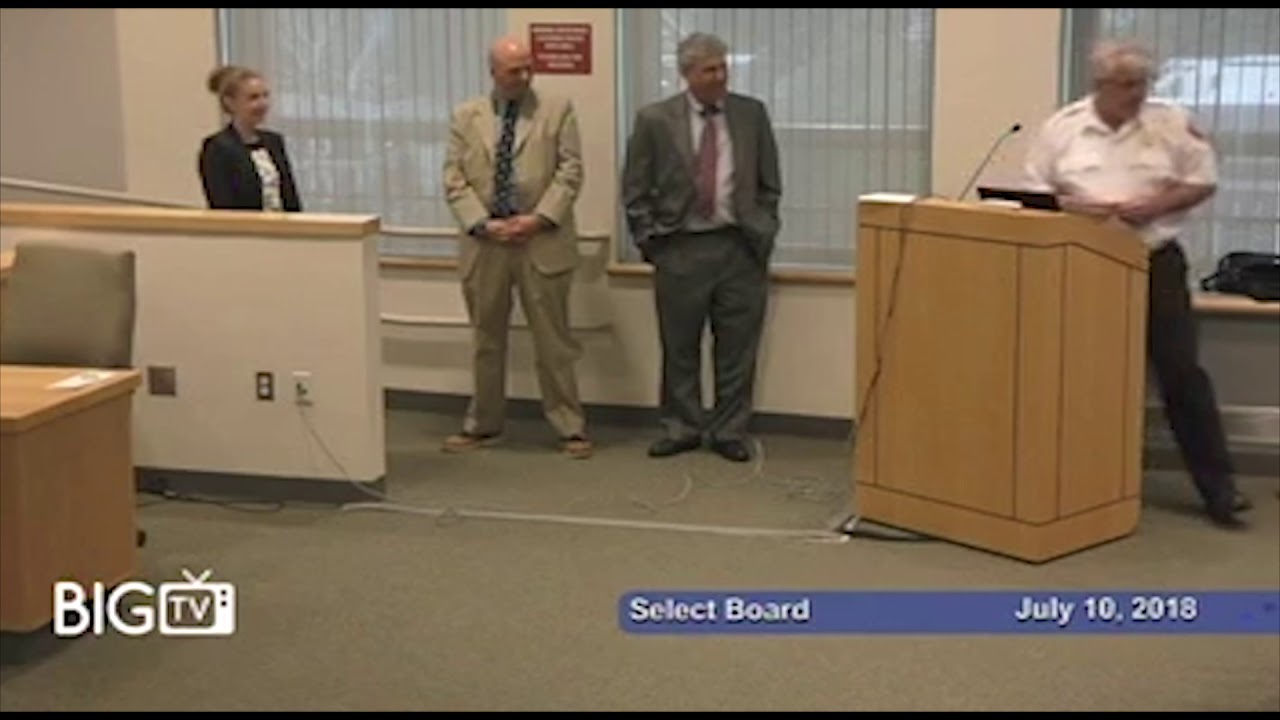 Brookline Select Board Meeting July 10, 2018 YouTube