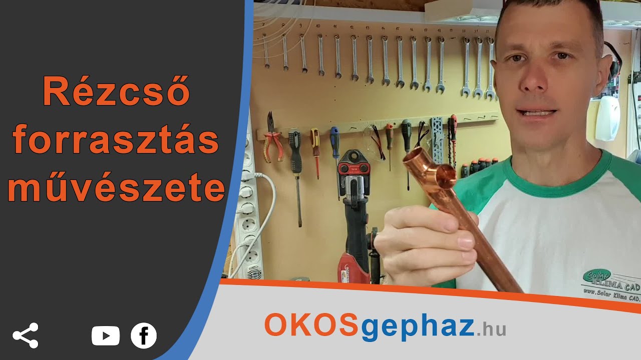 Rézcső forrasztás művészete Okosgépházaknál, a press technika mellett.