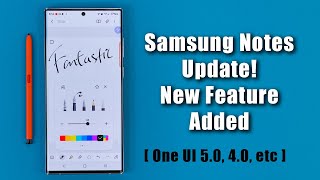 Samsung Notes Gets New UPDATE  - New Feature Added To All Samsung Phones (One UI 5.0, 4.0, etc)