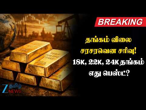 Gold | 📈தங்கம் விலை வீழ்ச்சி..!💰18K, 22K, 24K – எது பெஸ்ட்?