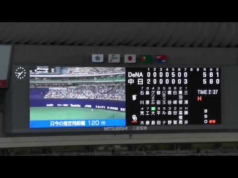 14/08/28 工藤選手の3ランホームランにシャオロン登場