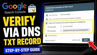 How to authenticate Search Console property verification via DNS TXT - Step By Step