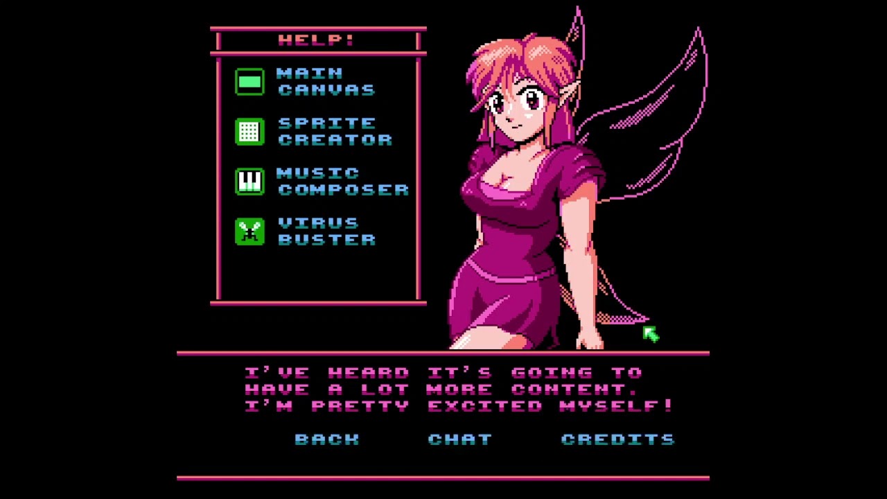 CrossPaint [NES Homebrew] - Help Menu