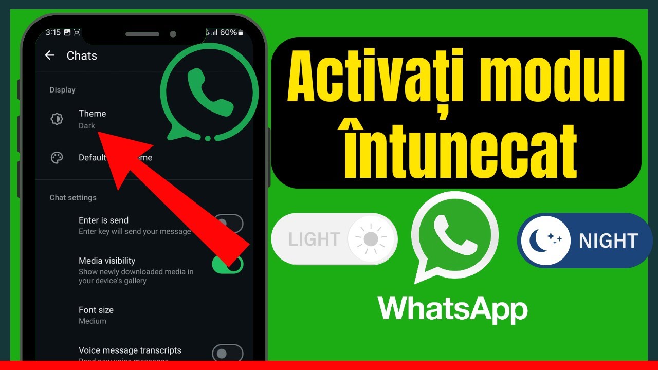 🌙 Cum Activezi Modul Întunecat pe WhatsApp | Actualizare 2025 🌓