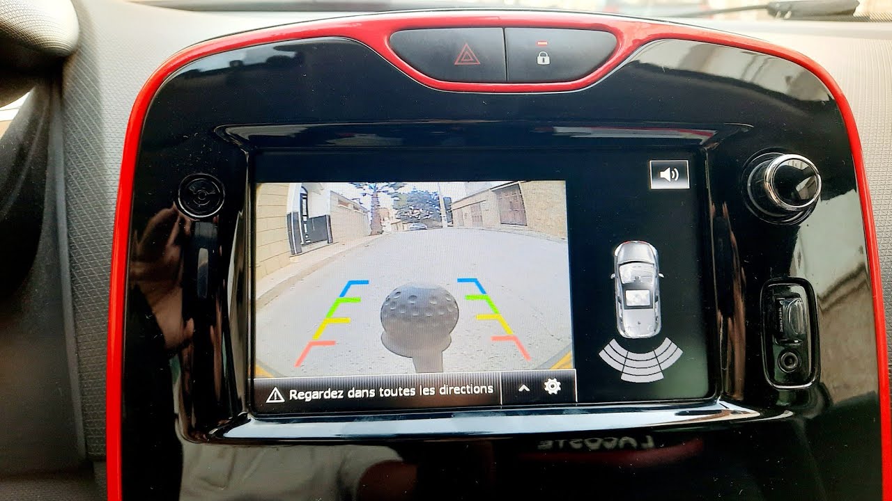 Installation de la caméra de recul sur Clio4-Symbole-Captur-Duster