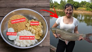 Easy-To-Make Homemade Fishing Bait | Beautiful Girl Shows How to Make Fishing Bait | Dung Fishing TV