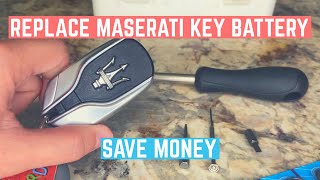 Change Maserati Key Battery Quickly And Easily