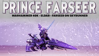 PRINCE Themed Eldar Farseer Skyrunner Warhammer 40k Painting Showcase