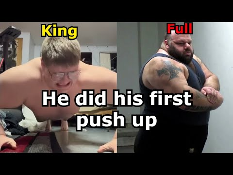 "My first push up as a fat kid"