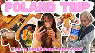BACK HOME!! tears, laughs and more food | POLAND Vlog Part 5