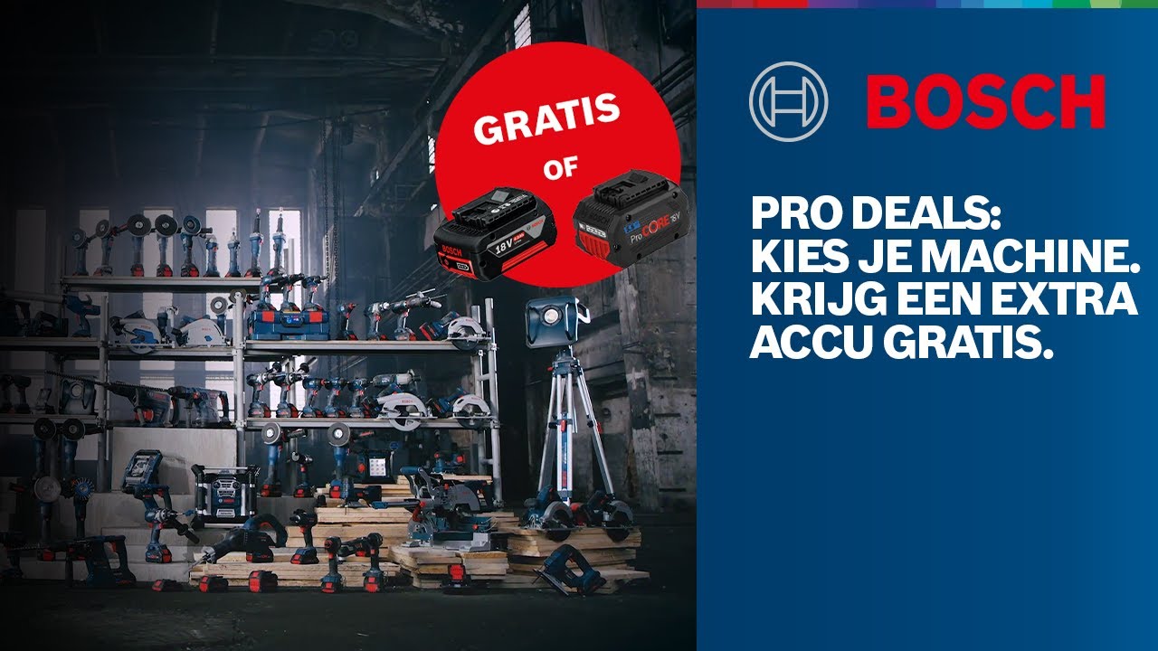 Gratis Bosch accu actie 2021. het niet! | Mastertools.nl