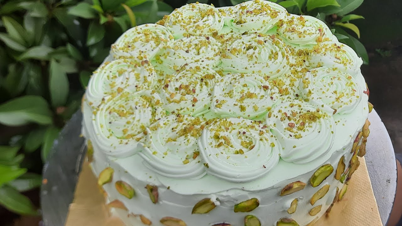 Pistachio cake eggless without oven cake recipe MAKE EASY RECIPES (MER)