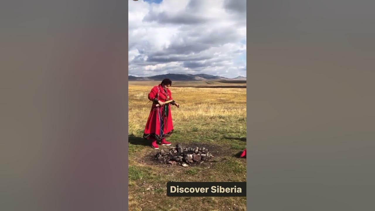 Visiting shaman in steppes
