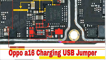 Oppo a16 Charging USB Jumper Problem Diagram Solution.  Borneo Schematics