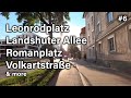 ⁴ᴷ³⁰🚲 Cycling in Munich:  Leonrodplatz, Landshuter Allee, Romanplatz — #6 — (July 11, 2020)