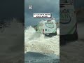 Can you imagine driving through this?! 🫣🚙                            🎥: Viralhog