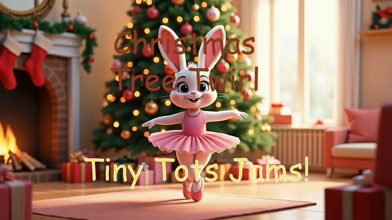 Christmas Tree Twirl | Tiny Tots Jams | Bunny Ballet Holiday Song for Toddlers