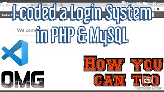 How I coded a secure login system in PHP +MYSQL | Source code in the Description