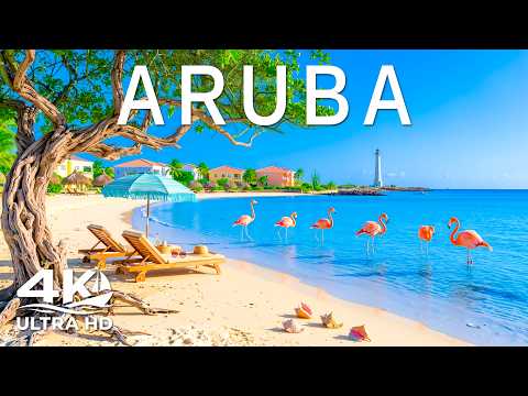 [4K] Aruba 🇦🇼 Flamingo Beach, Luxury Resorts & Majestic Oceans | Deep House 4K UHD