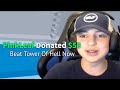 donating to roblox streamers IF they beat tower of hell #2