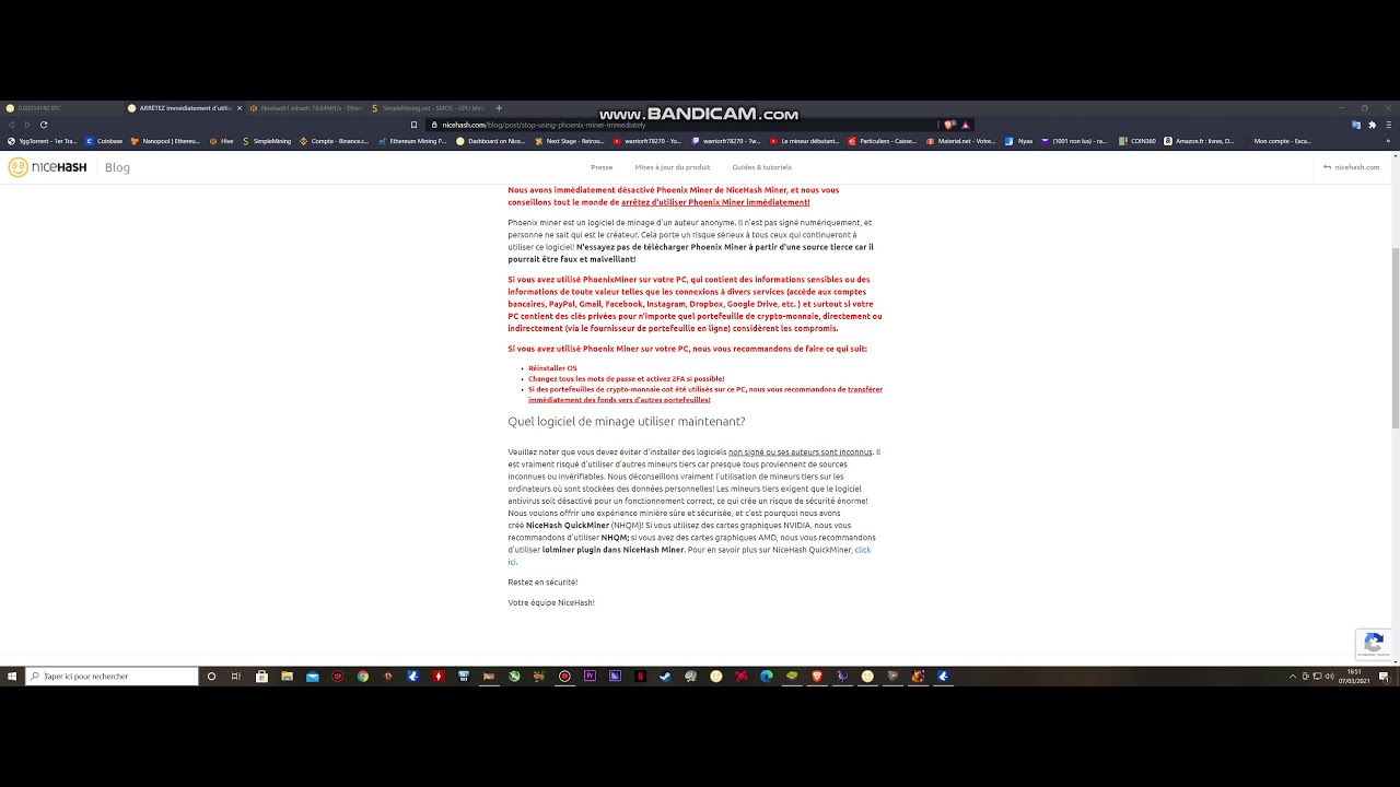 PhoenixMiner corrompu danger 07mar2021