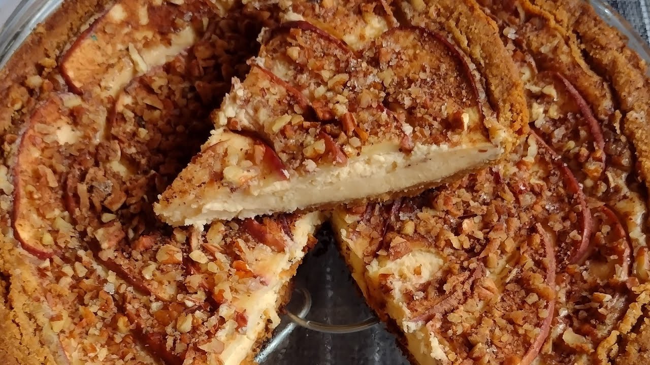 PAY DE QUESO CON MANZANAS