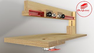 Great Idea !! Perfect guide cut for vertical cut, bevel cut, portable jigsaw table