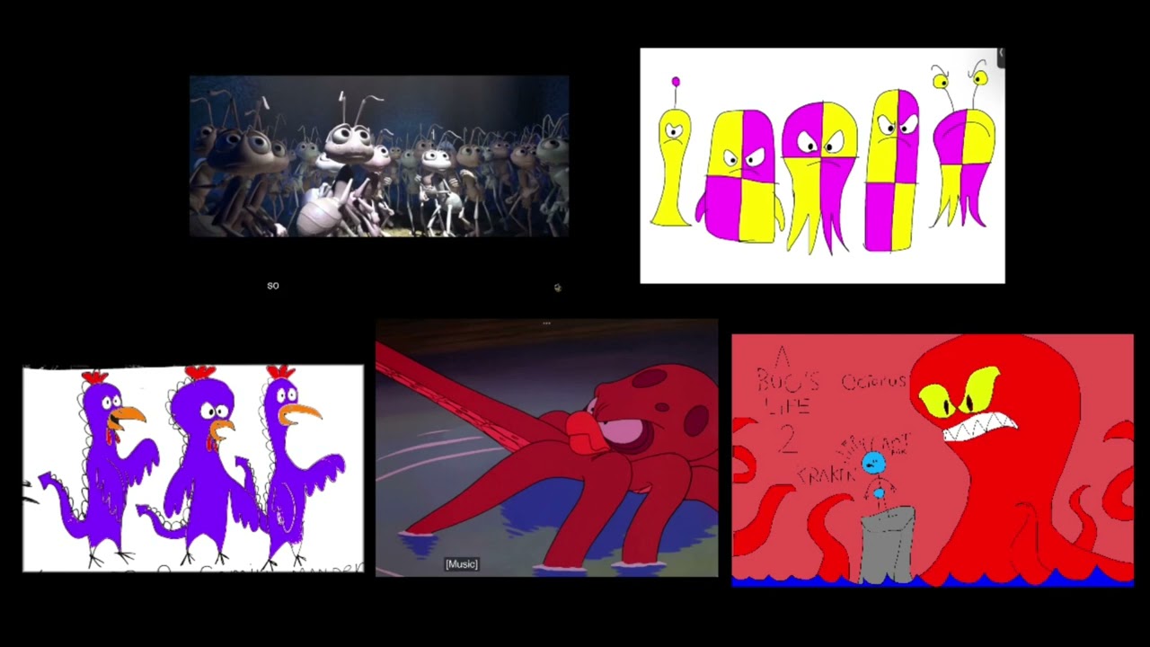 A Bug’s Life 2 family menten: aliens purple Martian