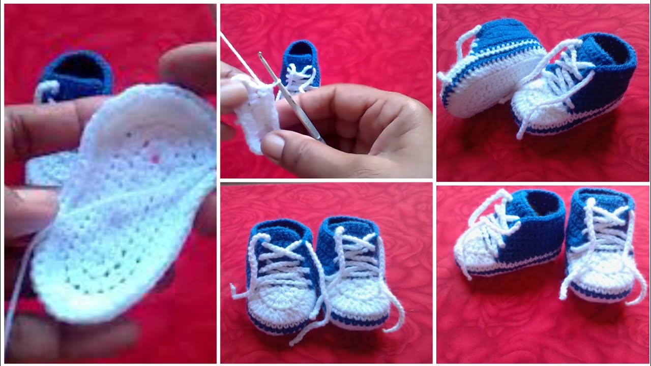 Very Beautiful Crochet Baby Boy Boots with Laces/Newborn Accessories