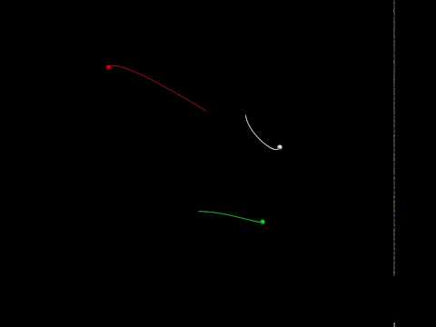 Three-particle springs system