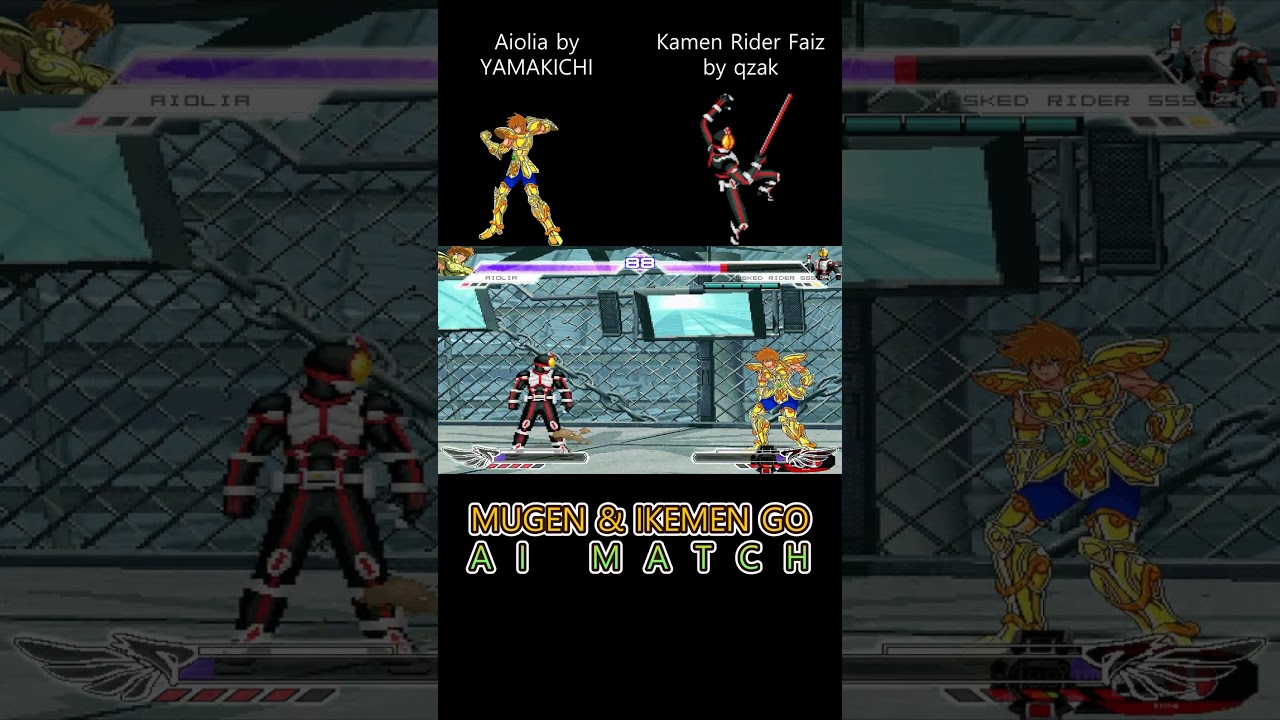 【MUGEN Ikemen GO】Aiolia vs Kamen Rider Faiz 