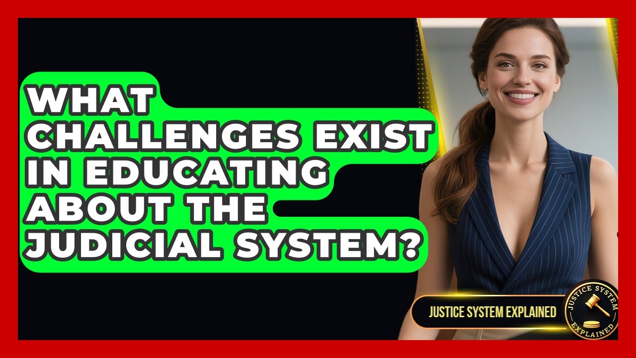 What Challenges Exist in Educating About the Judicial System? - Justice System Explained