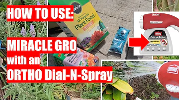 How to use Miracle Gro with ORTHO Dial N Spray