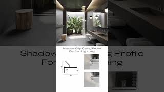 Modern ceiling lightning, shadow gap ceiling trim. #ceilinglighting #interiordesign #designideas