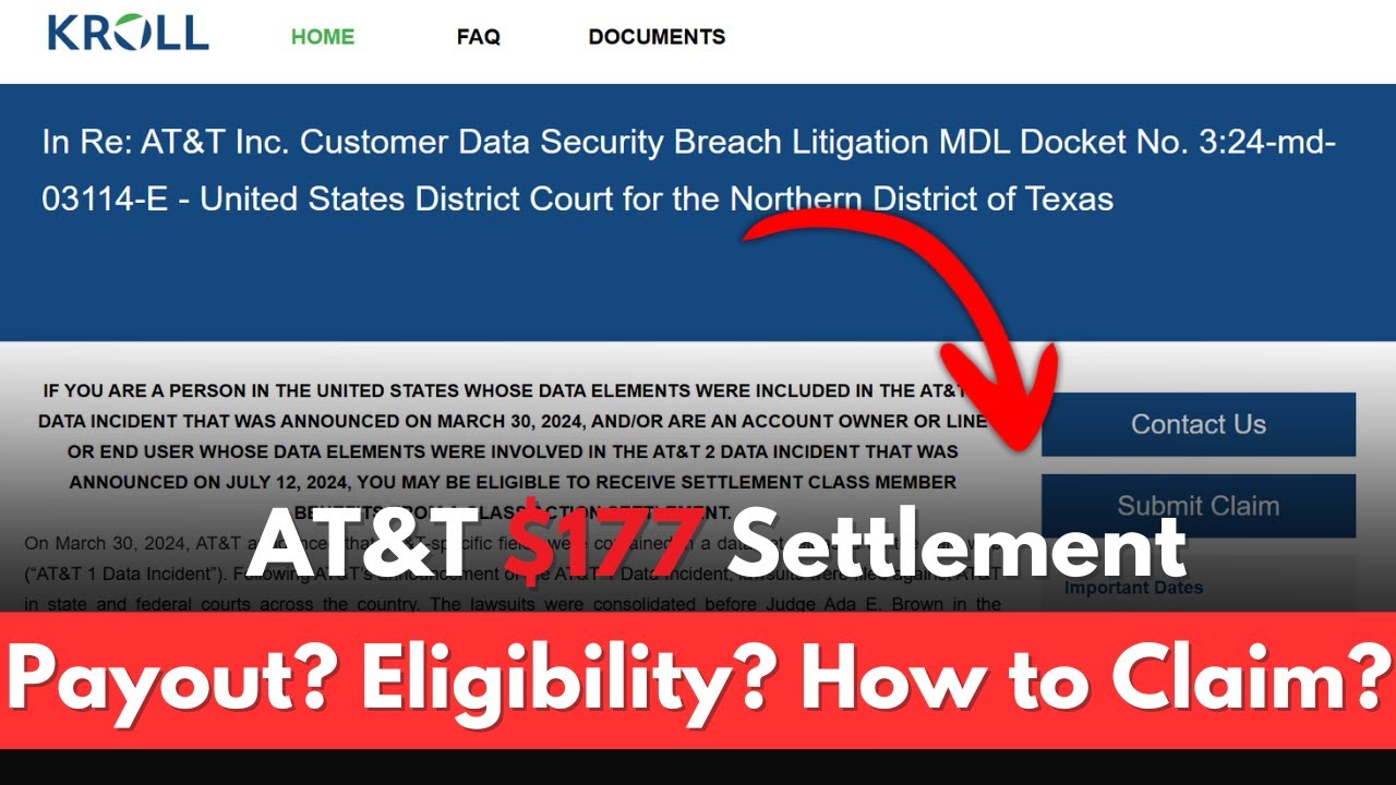 AT&T Data Breach Settlement Explained – Legit or Scam? Payouts ...