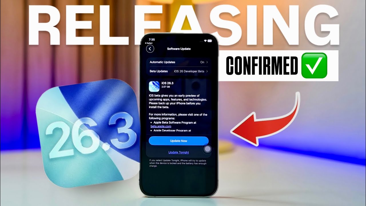 FINALLY CONFIRMED! iOS 26.3 Update Releasing Today 😱 | iOS 26.2.1 Also Coming