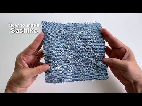 How to make  Sashiko