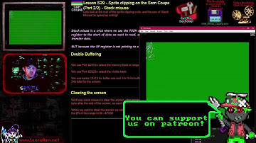 Z80 Lesson S29 - Sprite clipping on the Sam Coupe (Part 2/2) - Stack misuse