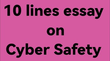 10 lines essay on cyber safety //essay on cyber safety //paragraph on cyber safety //cyber safety