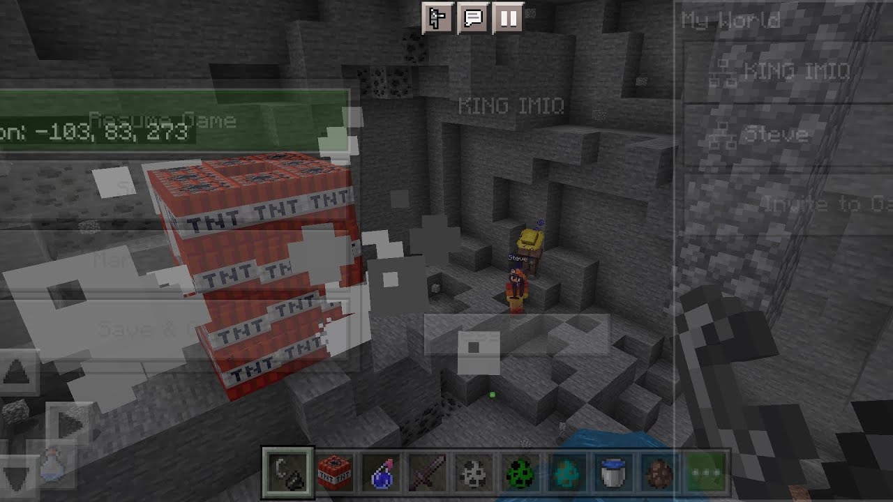 TNT Blow Up Steve,Villager and Zombie in Minecraft Pranks